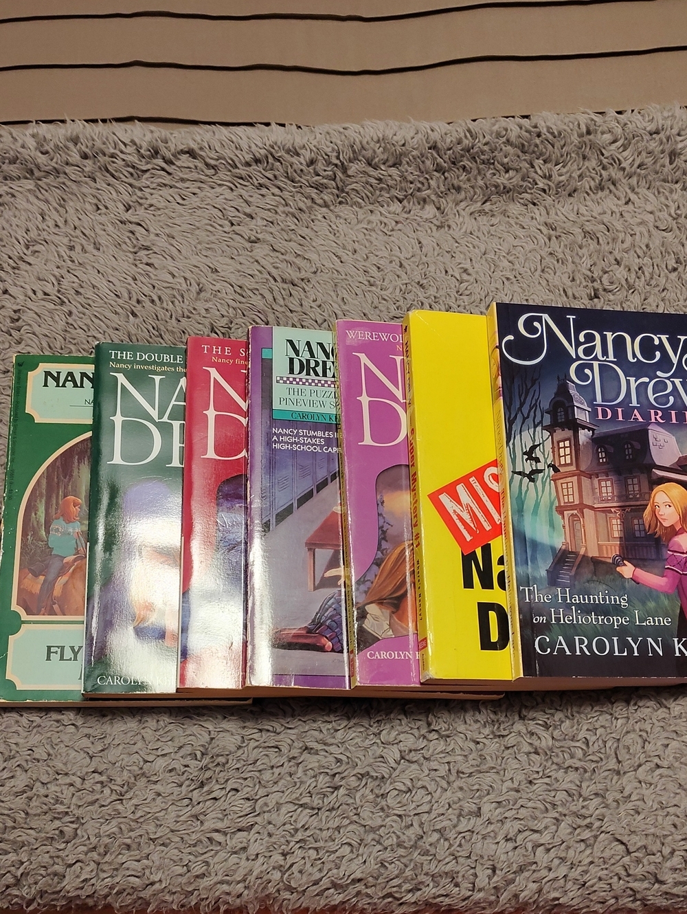 Nancy Drew Paperback Book Bundle - 7 Books
